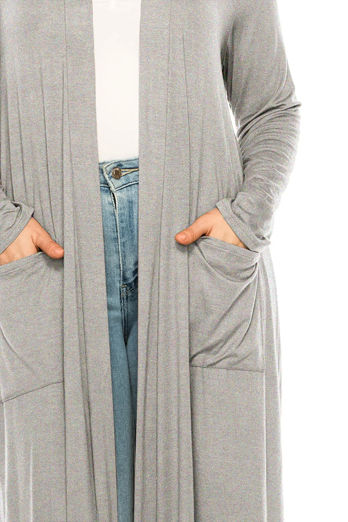 Plus Size, Casual Long Open Front Drape Lightweight Duster Sweater Cardigan V5611 $12Each