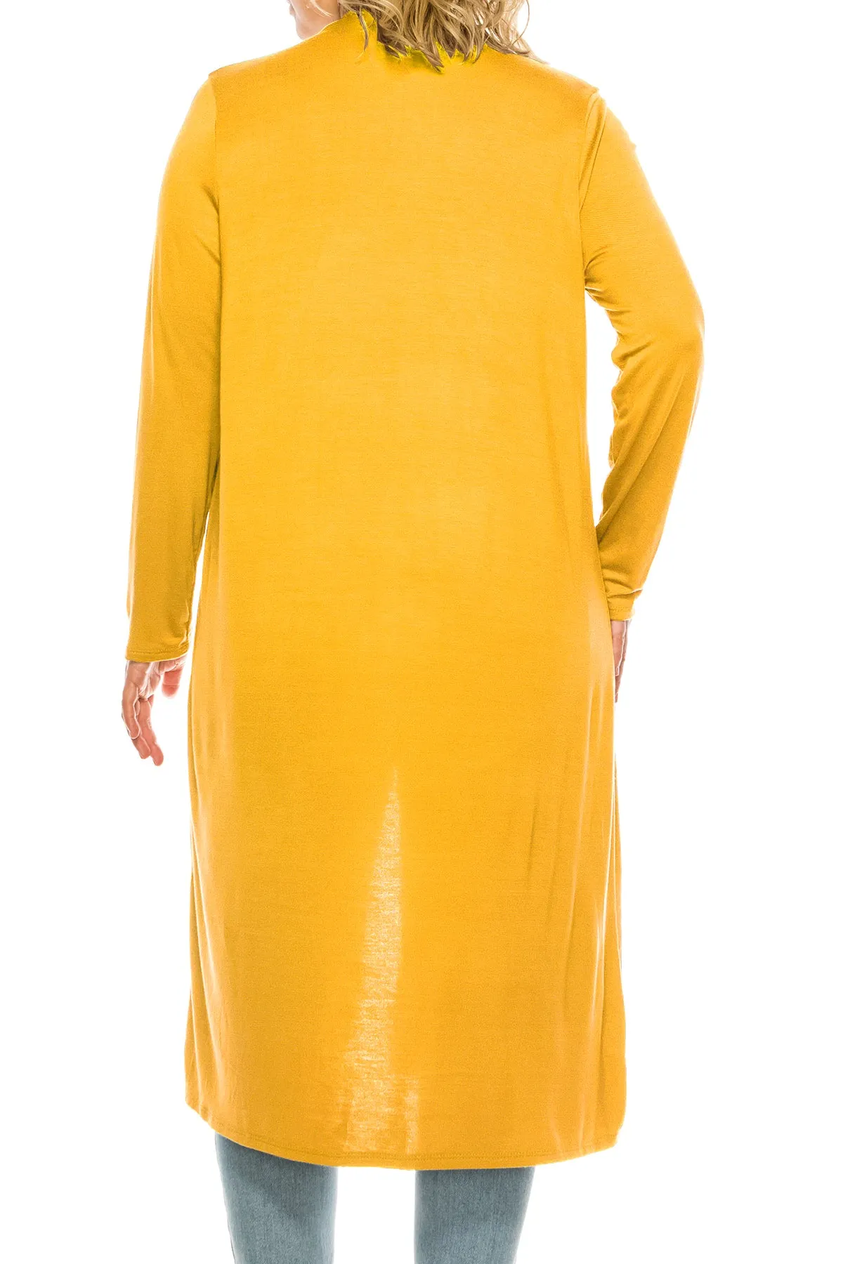 Plus Size, Casual Long Open Front Drape Lightweight Duster Sweater Cardigan V5611 $12Each