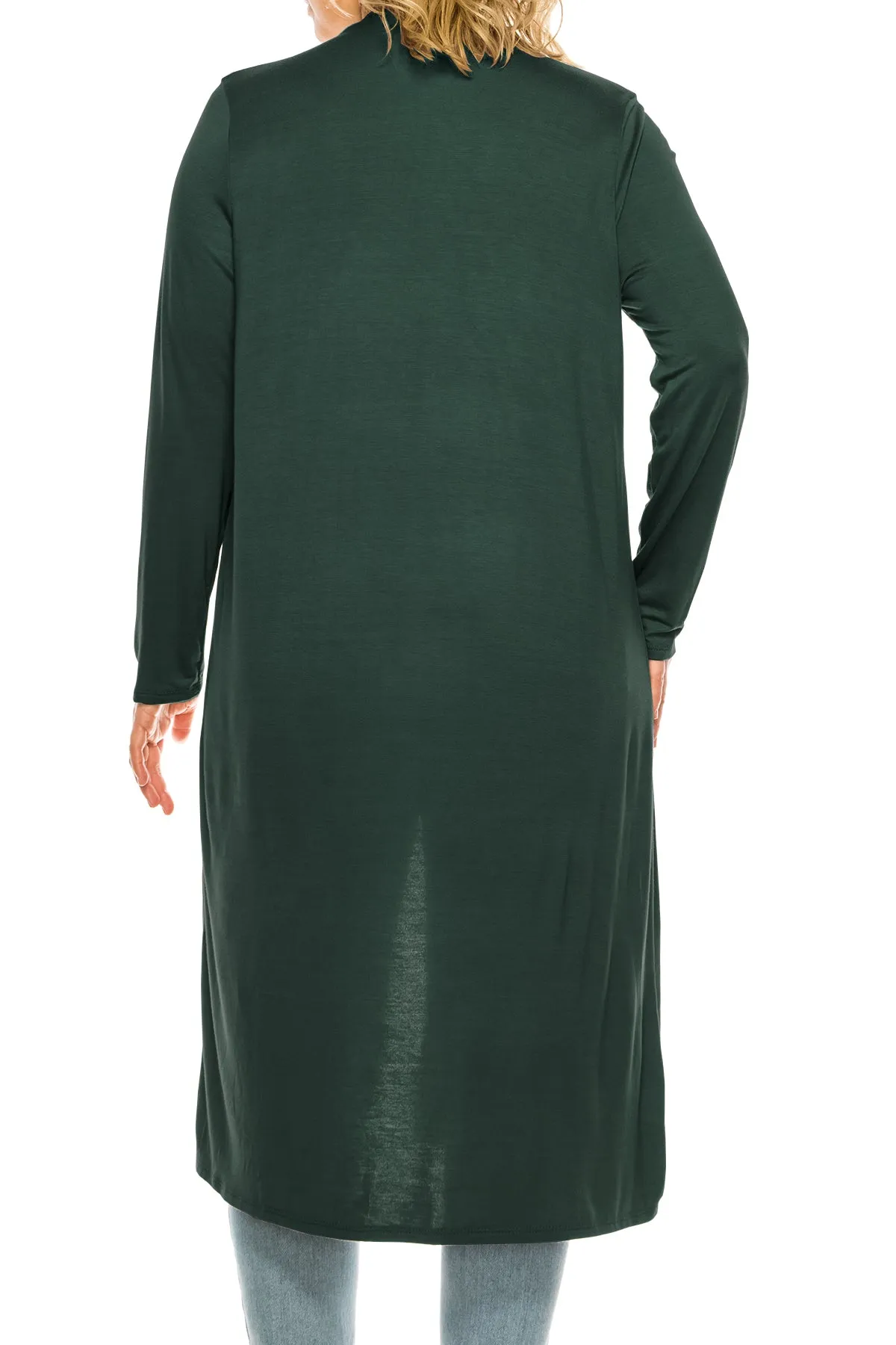 Plus Size, Casual Long Open Front Drape Lightweight Duster Sweater Cardigan V5611 $12Each