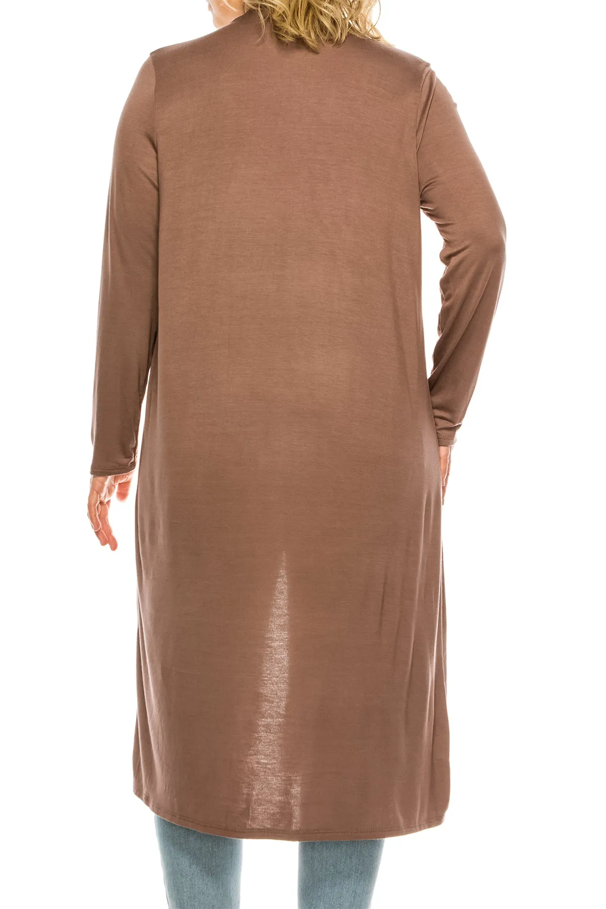 Plus Size, Casual Long Open Front Drape Lightweight Duster Sweater Cardigan V5611 $12Each