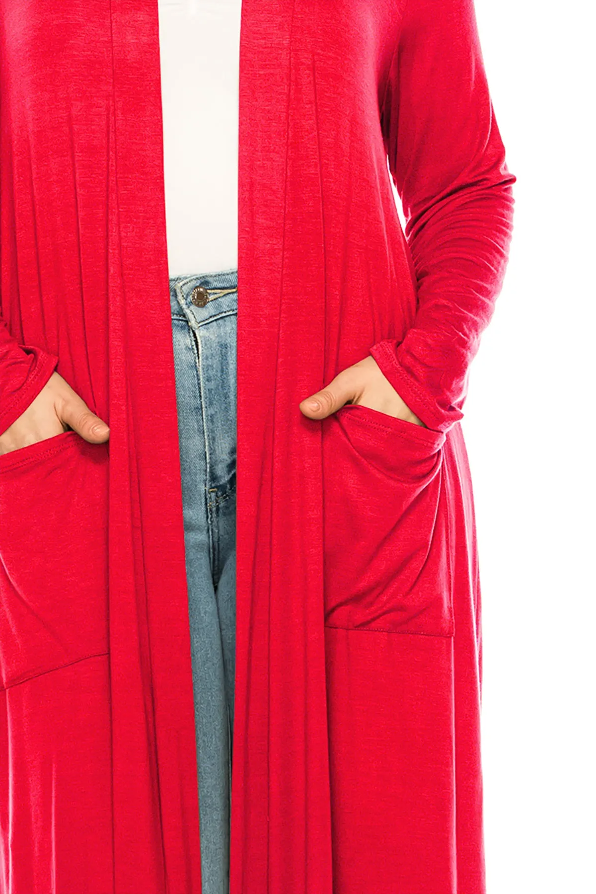 Plus Size, Casual Long Open Front Drape Lightweight Duster Sweater Cardigan V5611 $12Each