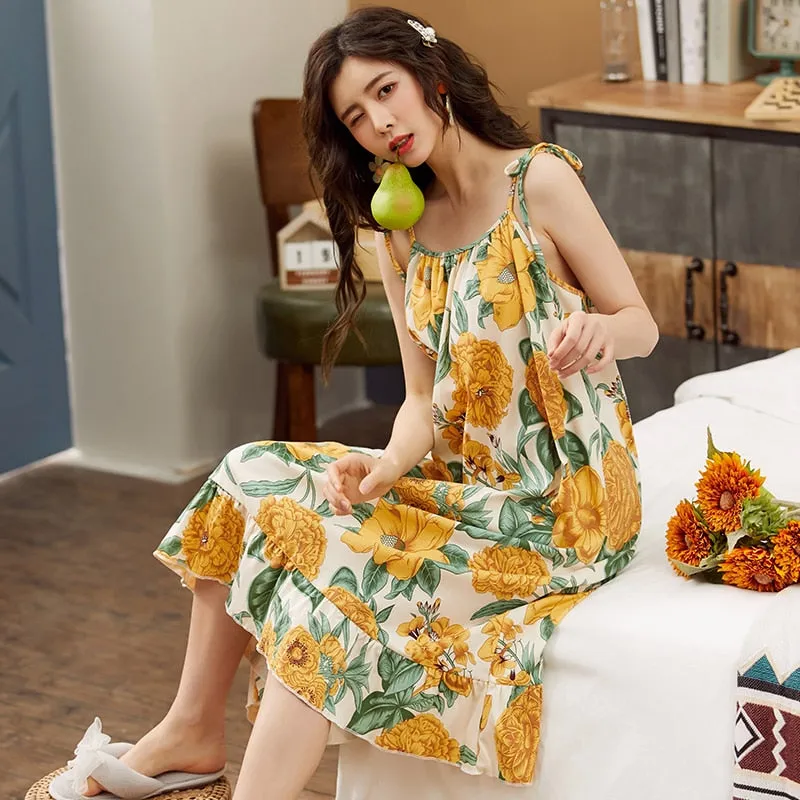 Plus Size Sensual & Comfy Spaghetti Strap Night Dress