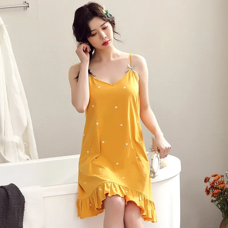 Plus Size Sensual & Comfy Spaghetti Strap Night Dress