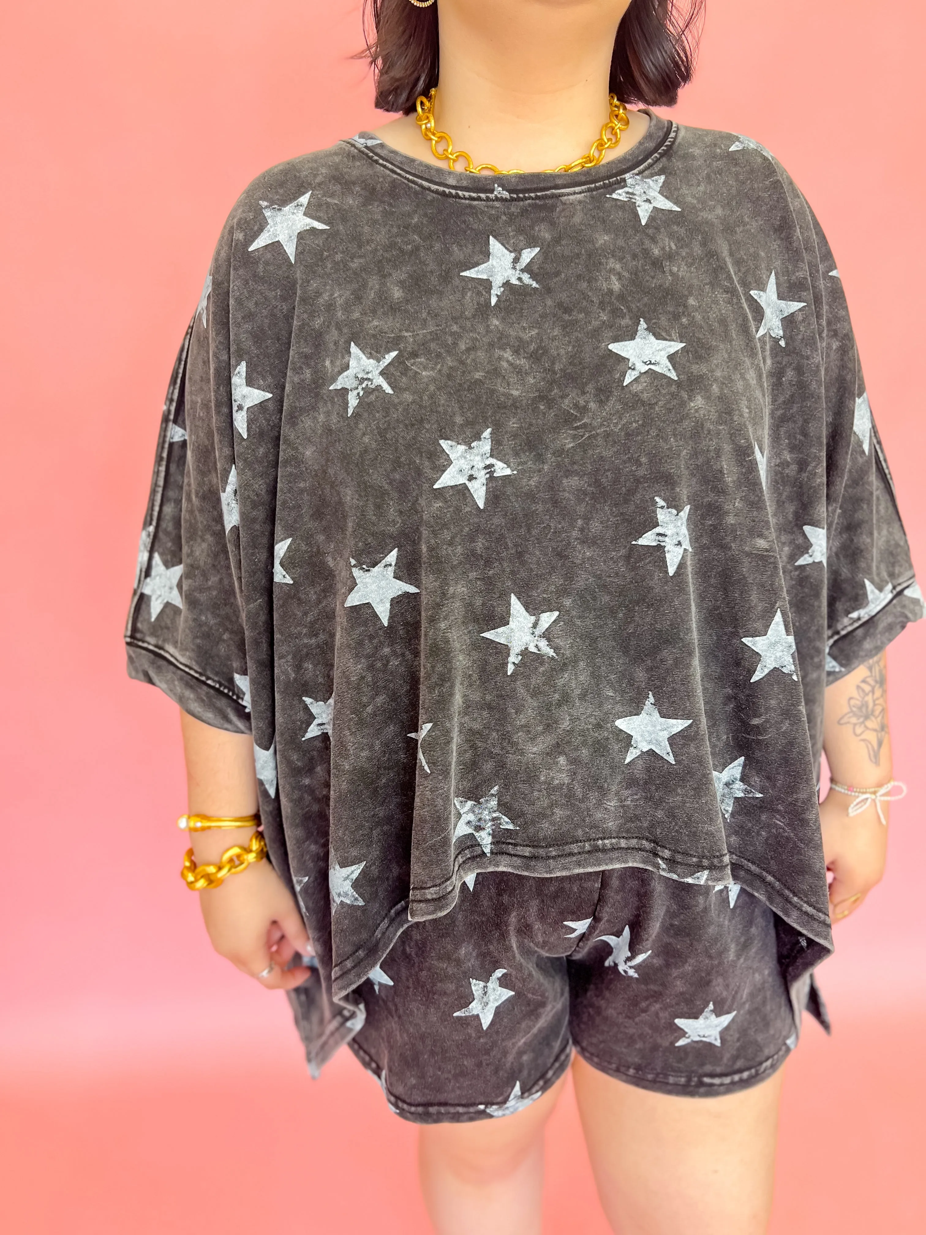[Plus Size] Starry Eyed Lounge Short Set