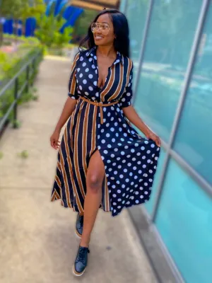 Polka Dot/Stripe Dress