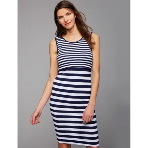 Pregnant Striped Breastfeeding Dress