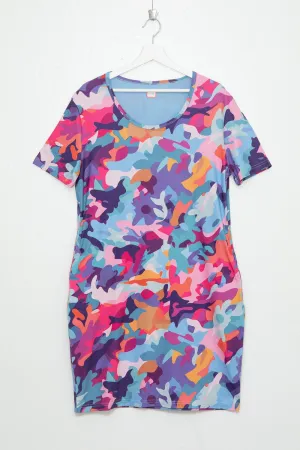 Pretty in Camo Drop Shoulder Pocket Dress