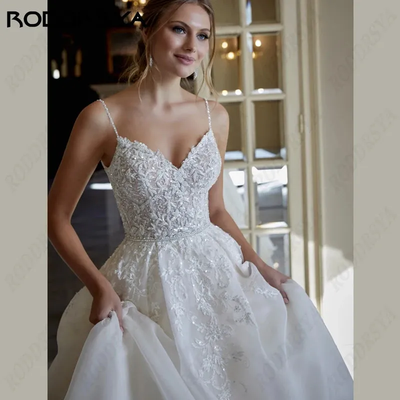 Princess Wedding Dress For Women V-Neck Backless