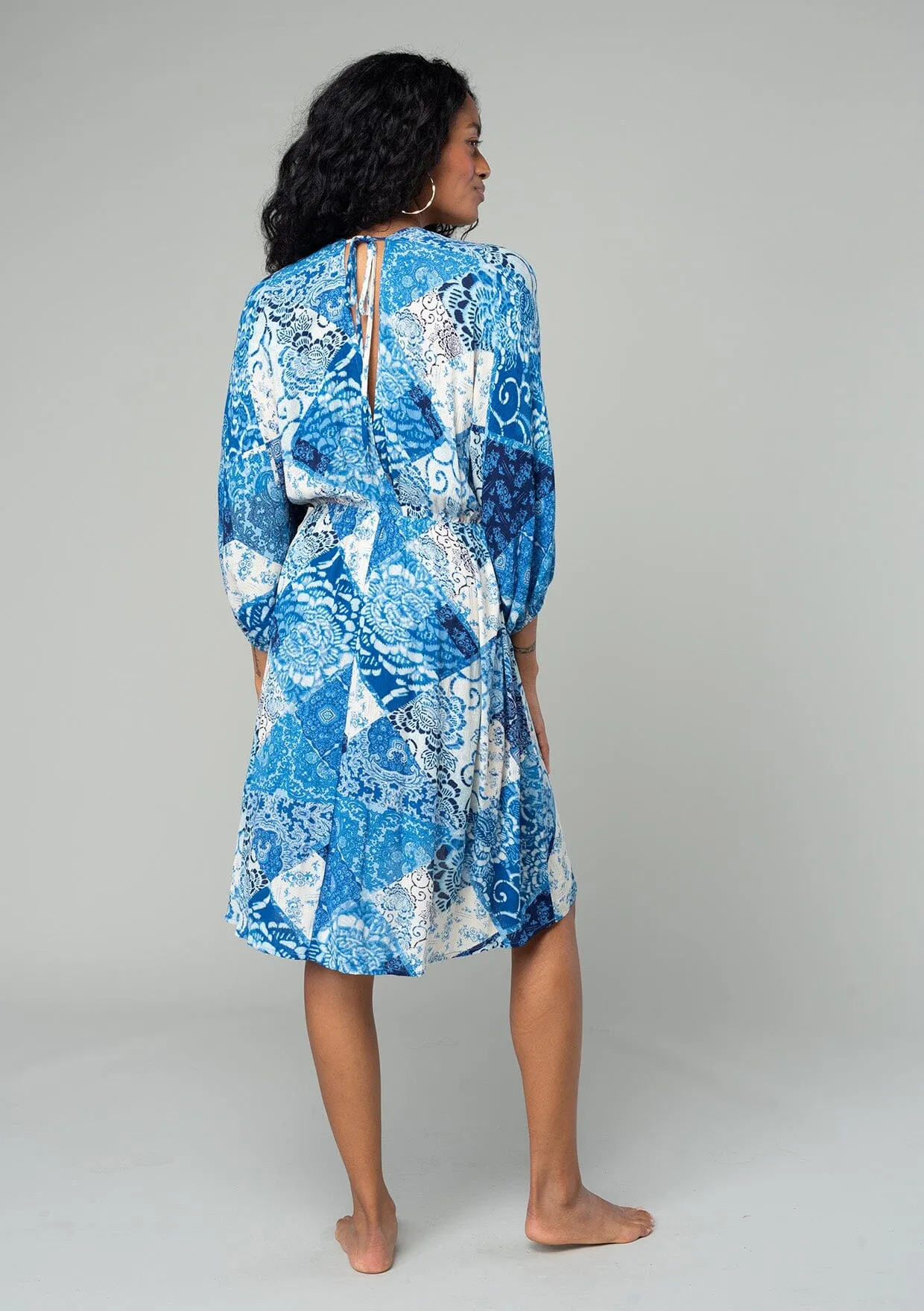 Romina Patchwork Mini Dress