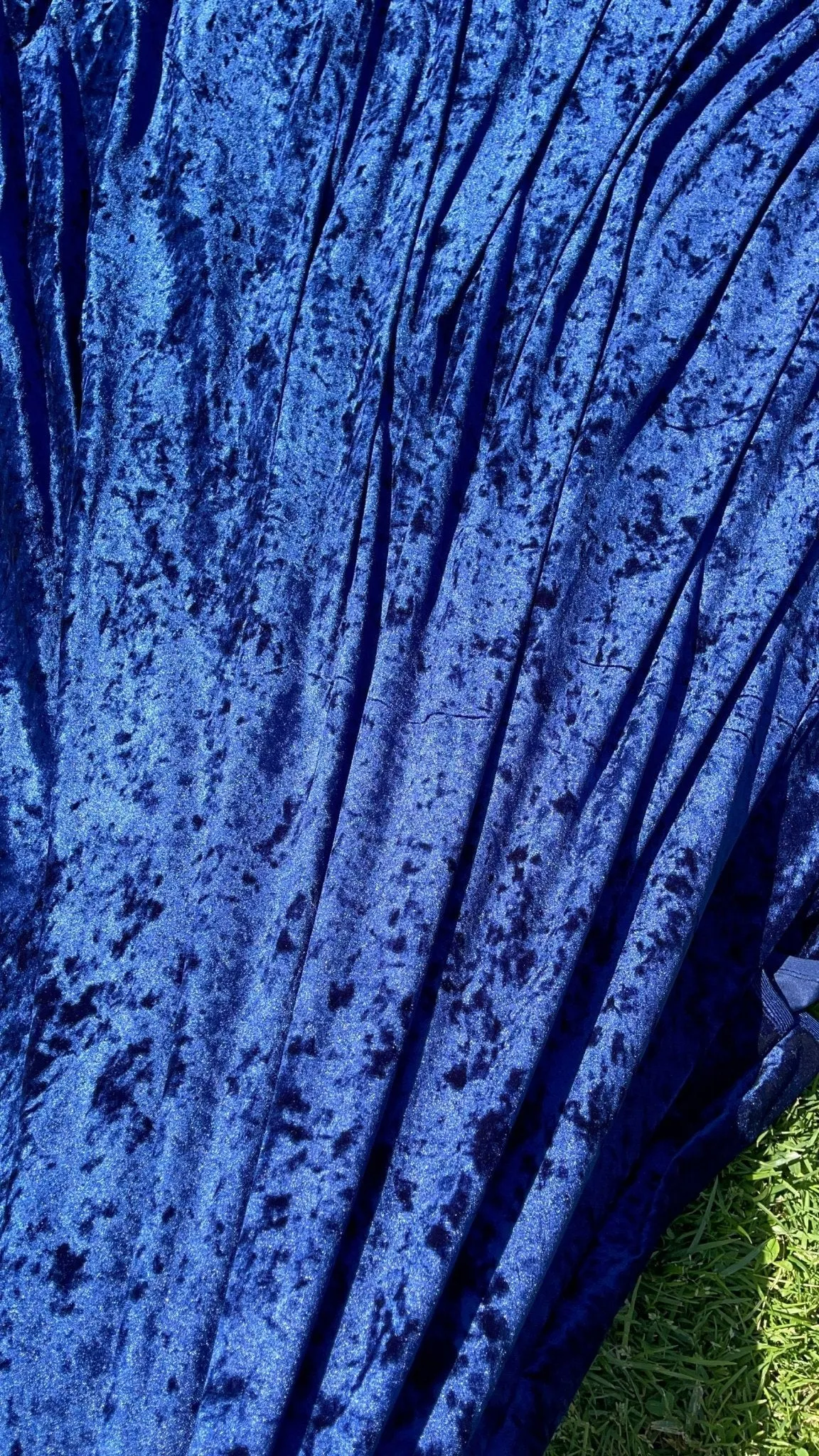 Royal Blue Velvet Polyester Spandex Prom Dresses Pants Table Runner Royal Blue Backdrops Costumes Stretch Fabric By The Yard 4 way Stretch