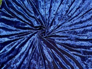 Royal Blue Velvet Polyester Spandex Prom Dresses Pants Table Runner Royal Blue Backdrops Costumes Stretch Fabric By The Yard 4 way Stretch