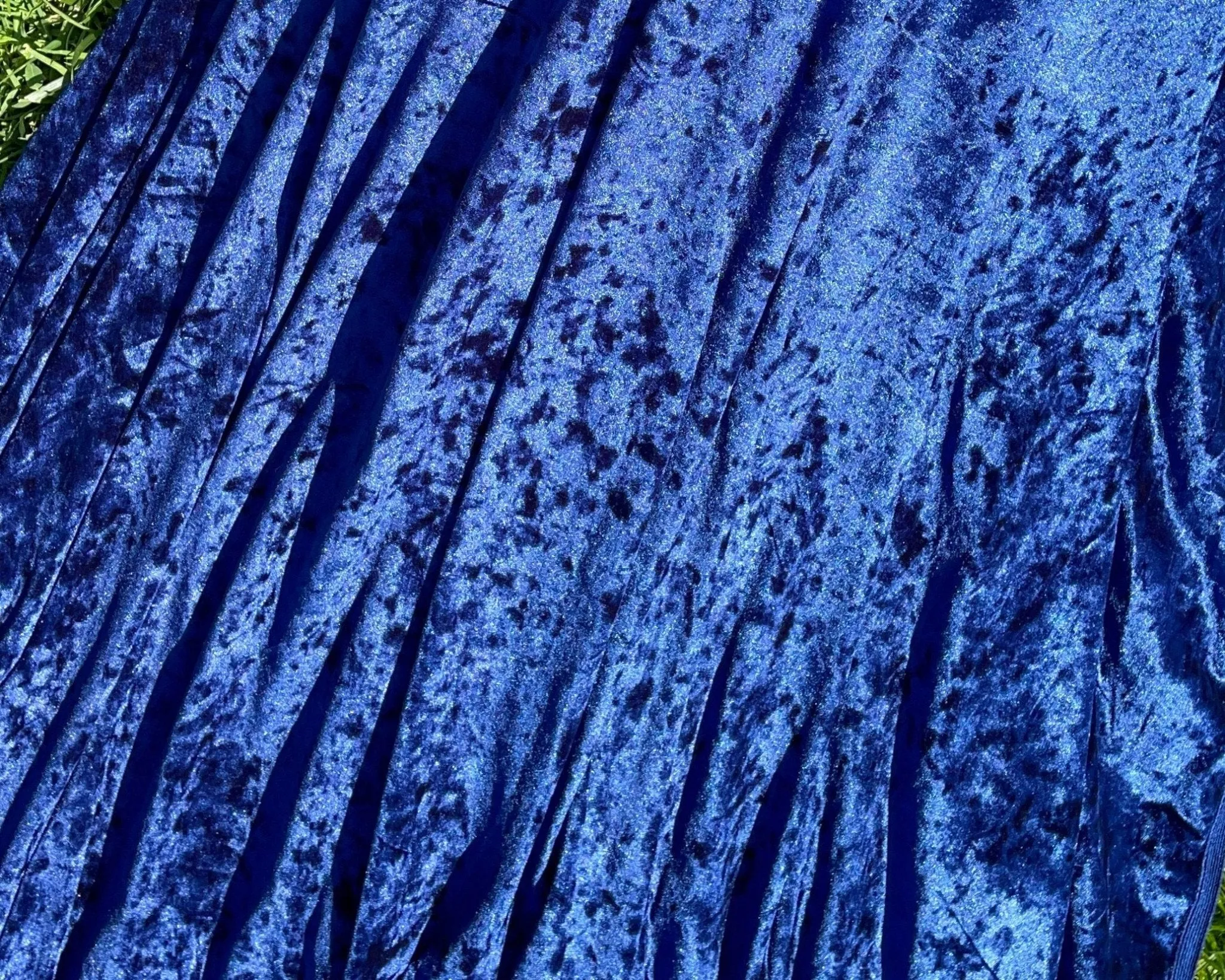 Royal Blue Velvet Polyester Spandex Prom Dresses Pants Table Runner Royal Blue Backdrops Costumes Stretch Fabric By The Yard 4 way Stretch