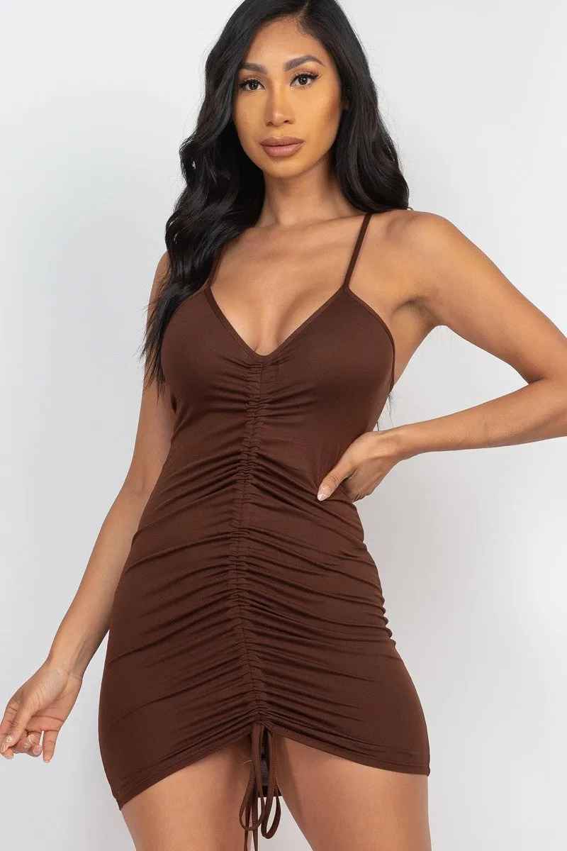 Ruched Mini Dress