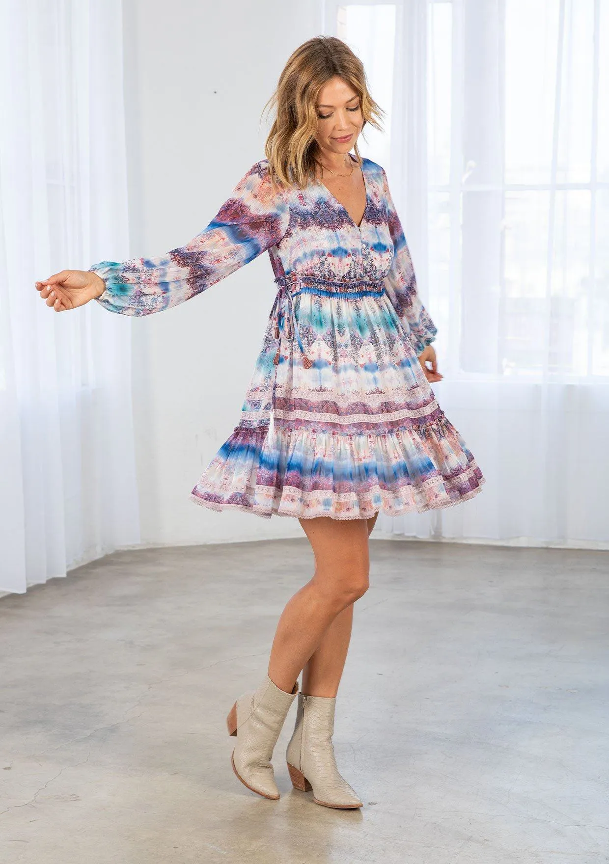 Sayulita Chiffon Mini Dress