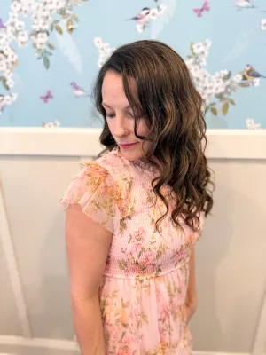 Secret Garden Maxi Dress in Pink
