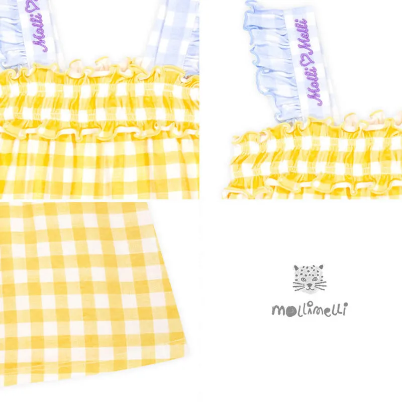 Sharala Checked Frill Dress 2406MO03