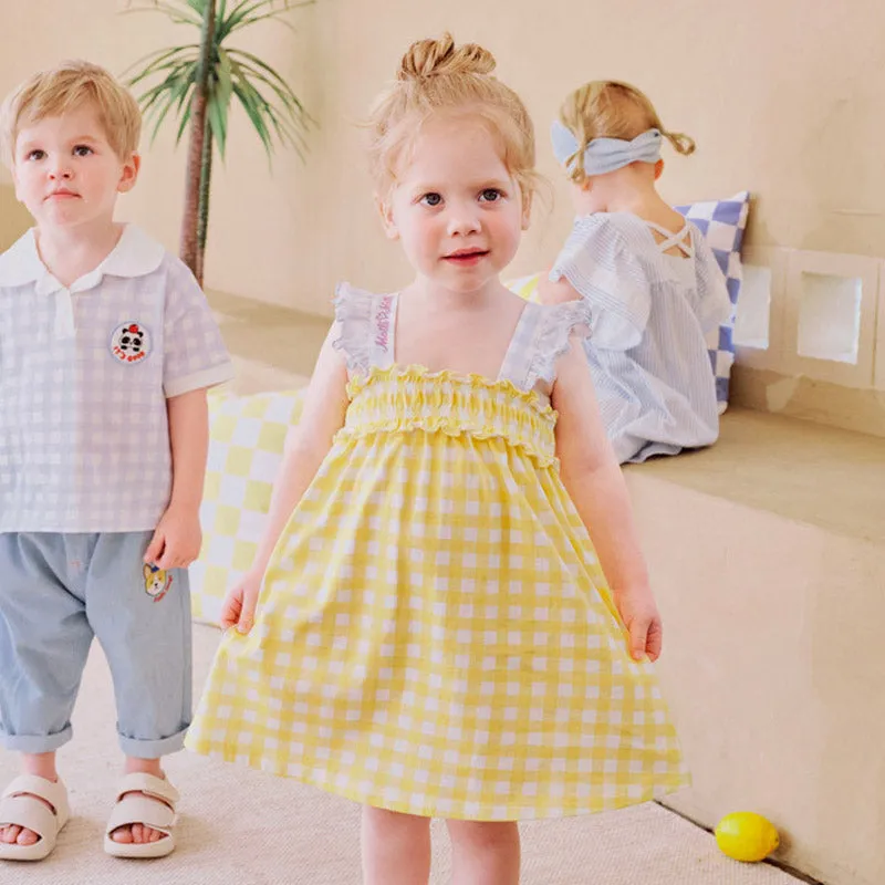 Sharala Checked Frill Dress 2406MO03