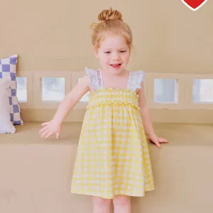 Sharala Checked Frill Dress 2406MO03