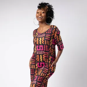 She Is Culture Drop Shoulder Pocket Dress