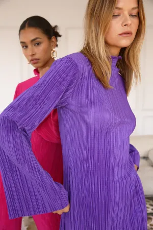 Sia Plisse Tunic Top and Pants Set