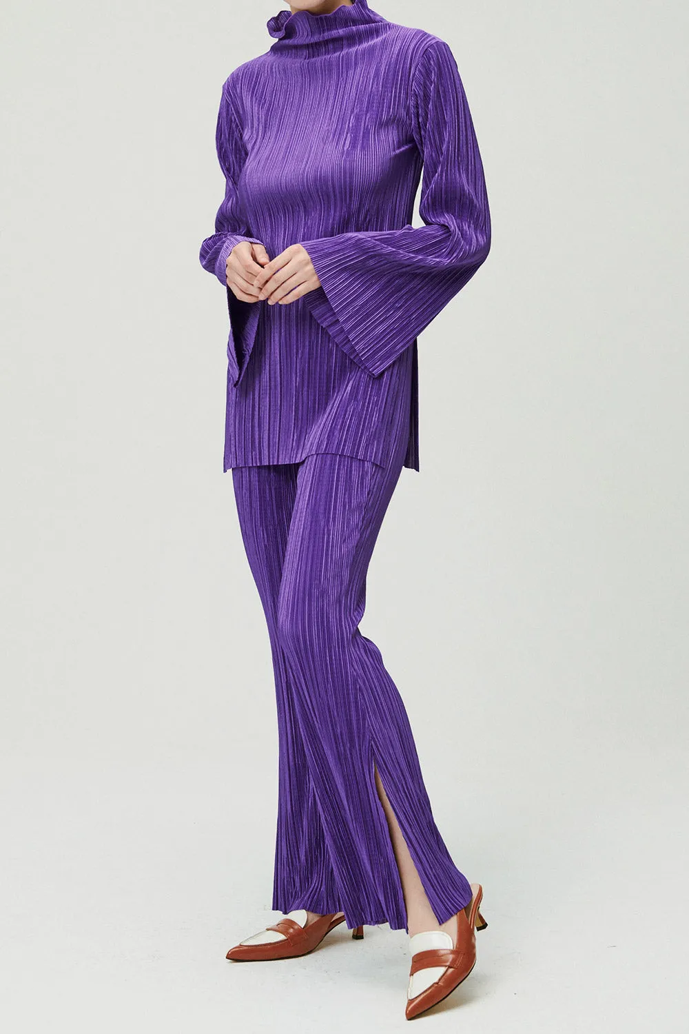 Sia Plisse Tunic Top and Pants Set