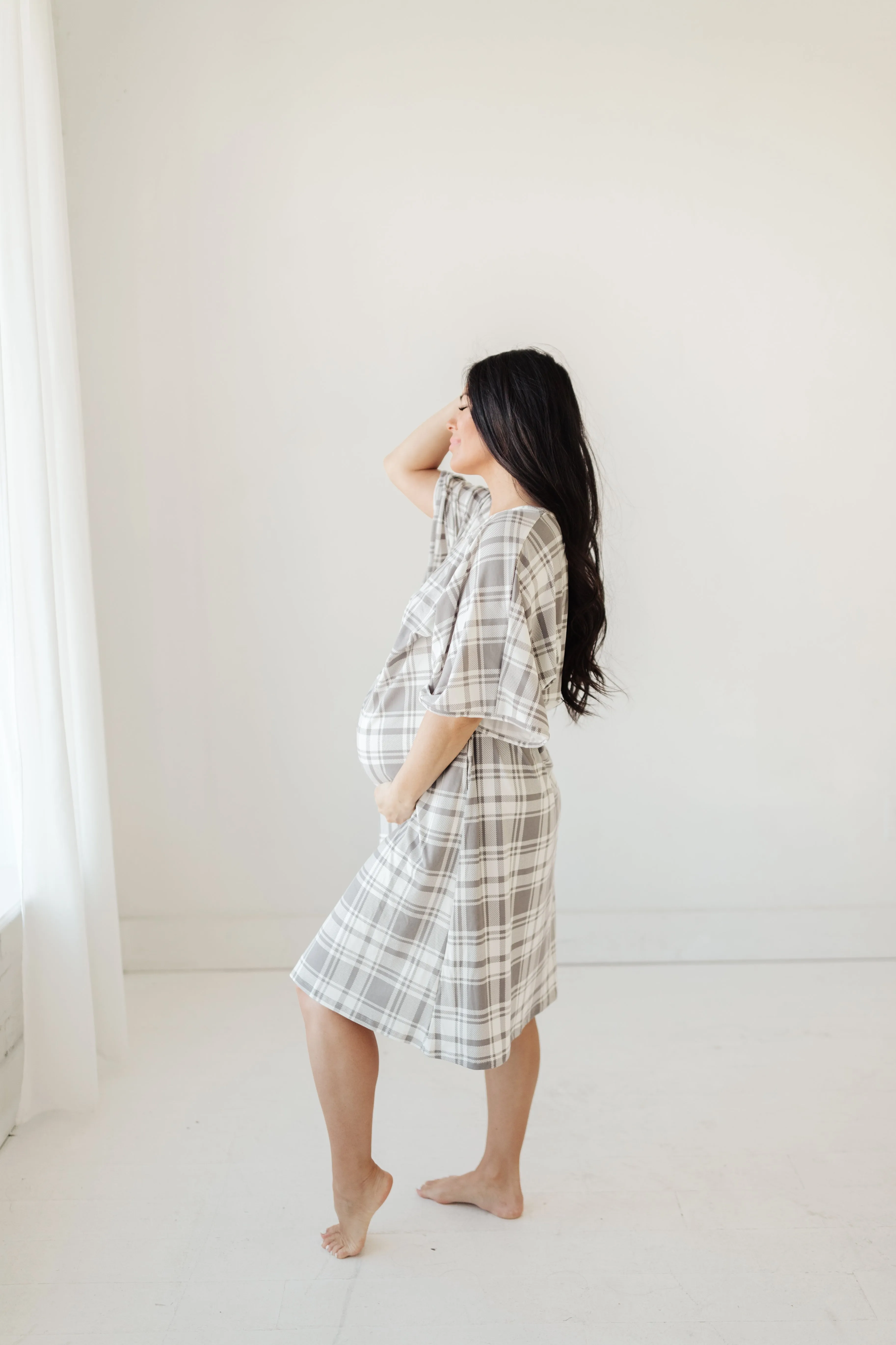 Silver Plaid  | CAFTAN