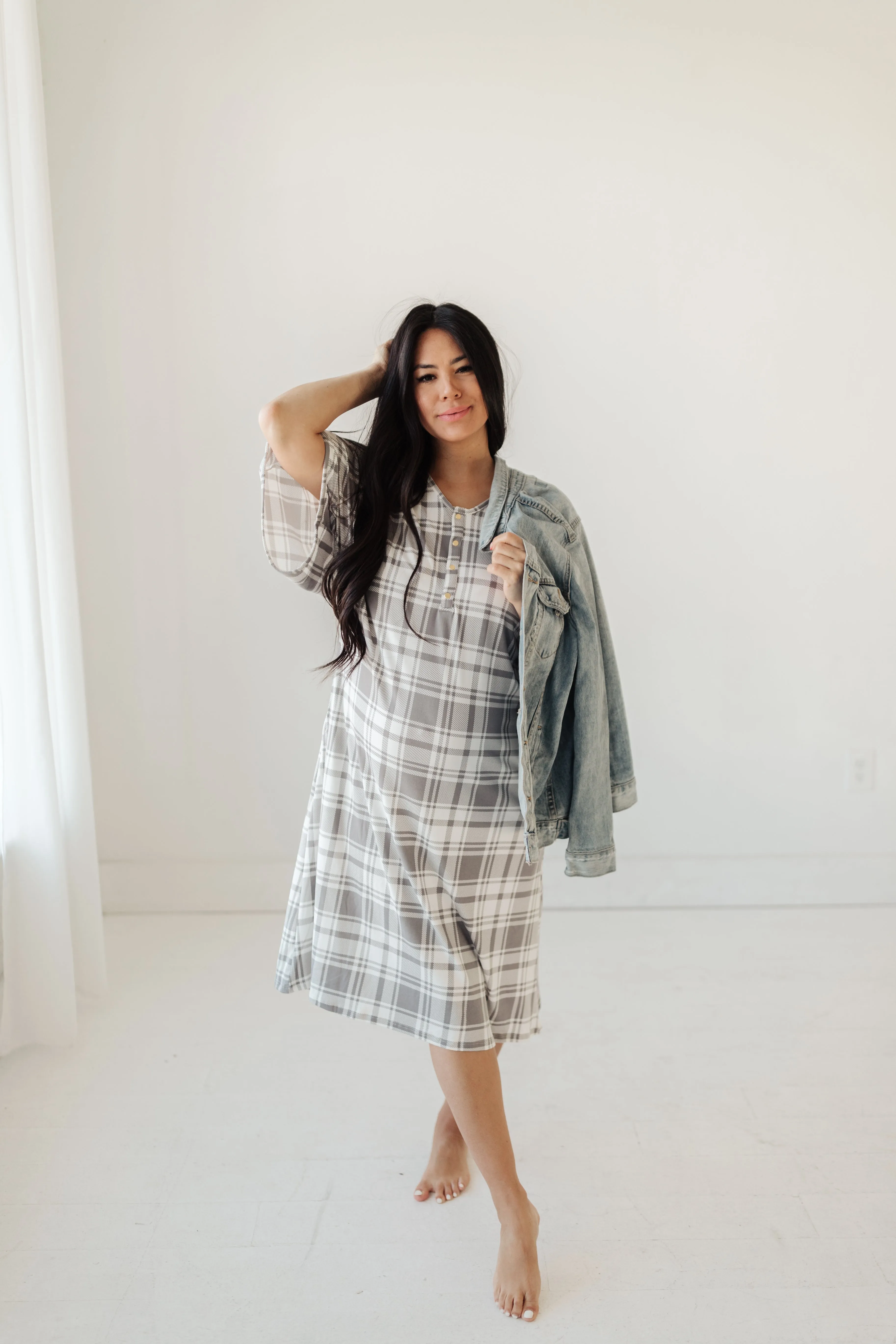 Silver Plaid  | CAFTAN