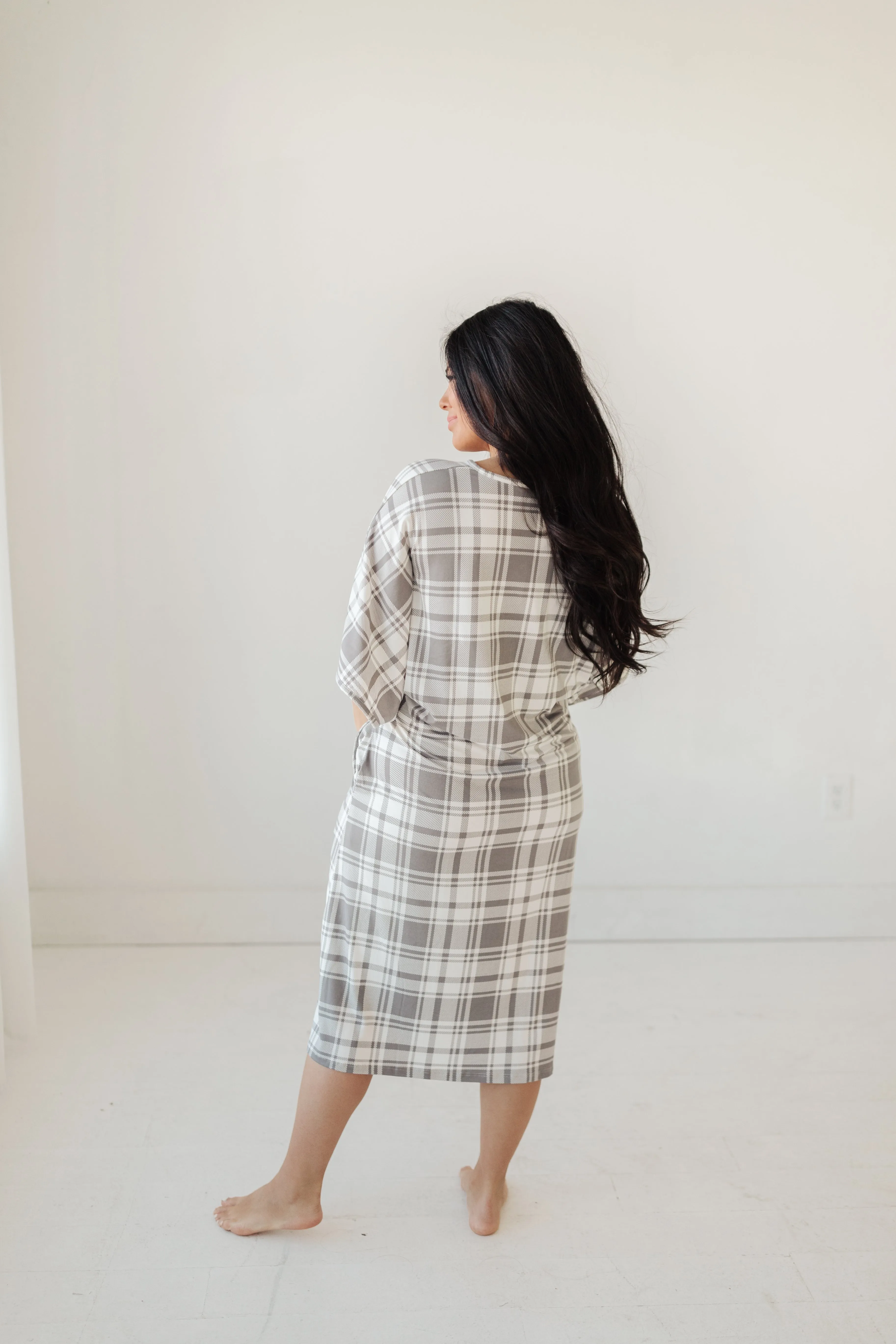Silver Plaid  | CAFTAN