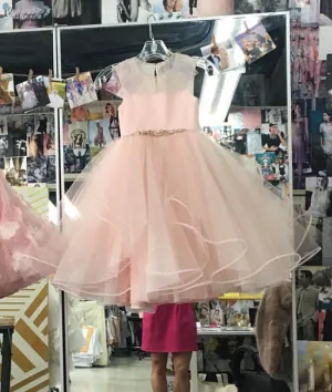 Simple pink short prom dress, cute pink homecoming dress