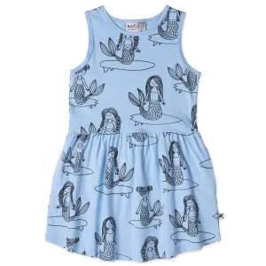 Sleepy Mermaids Dress- Aqua Marle