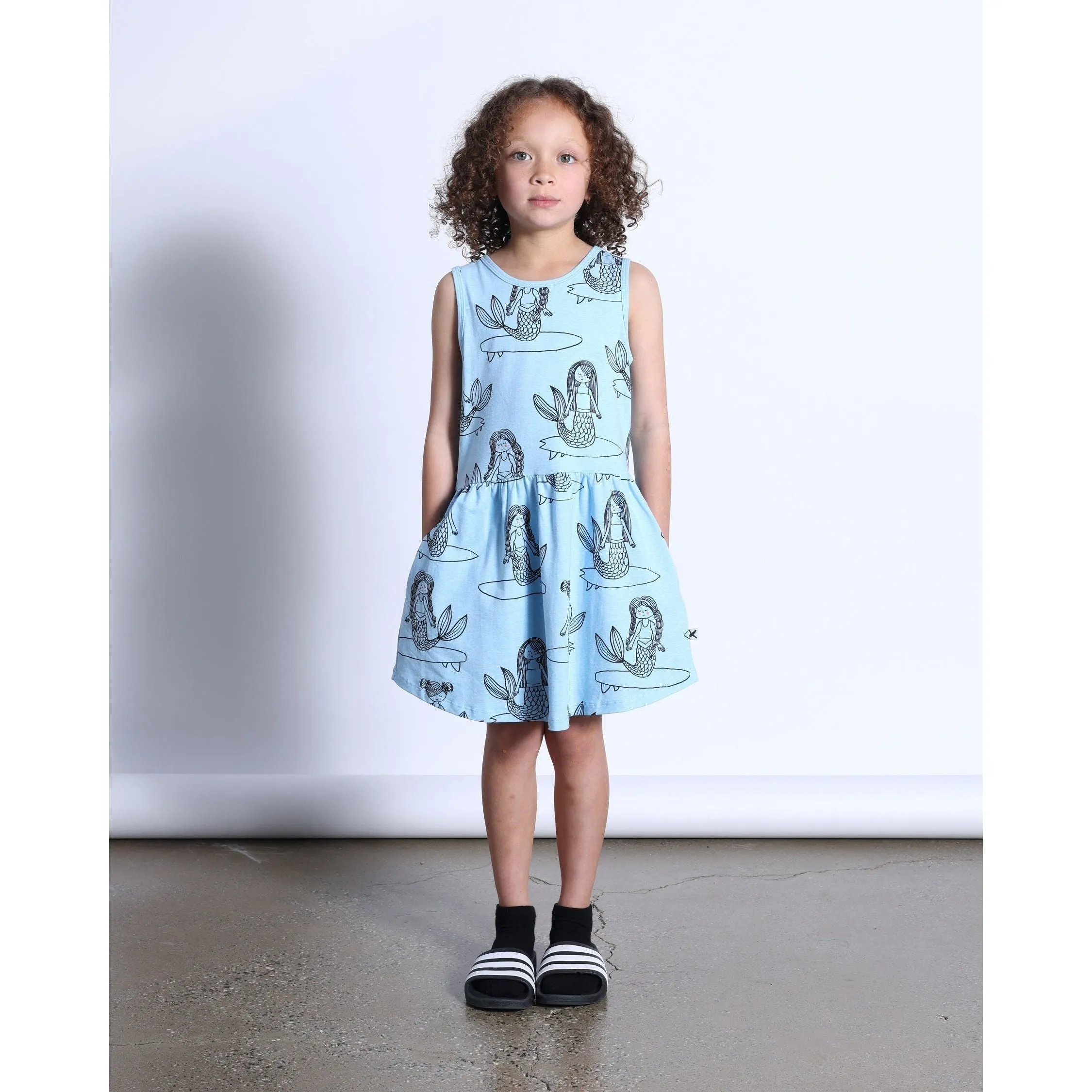 Sleepy Mermaids Dress- Aqua Marle