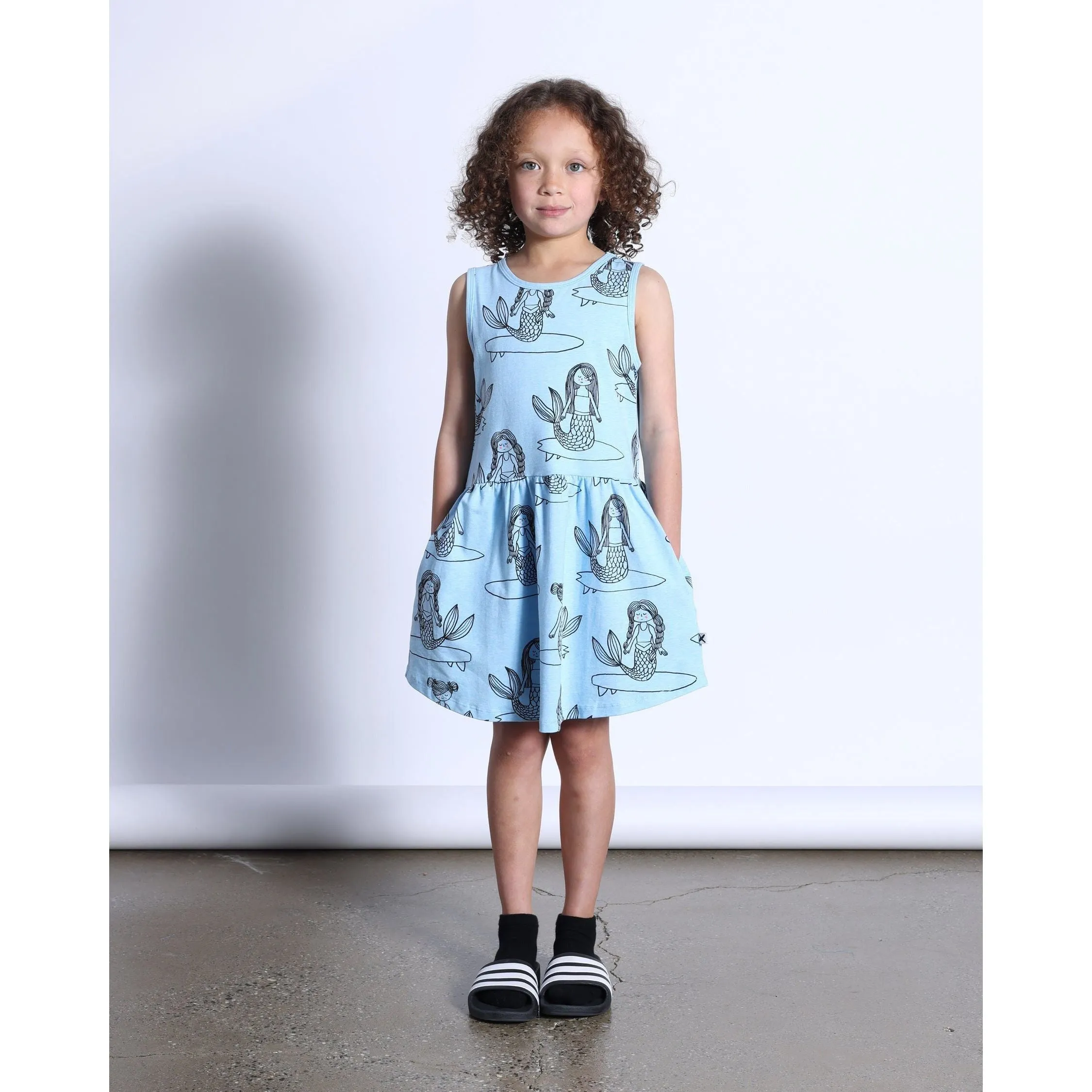 Sleepy Mermaids Dress- Aqua Marle