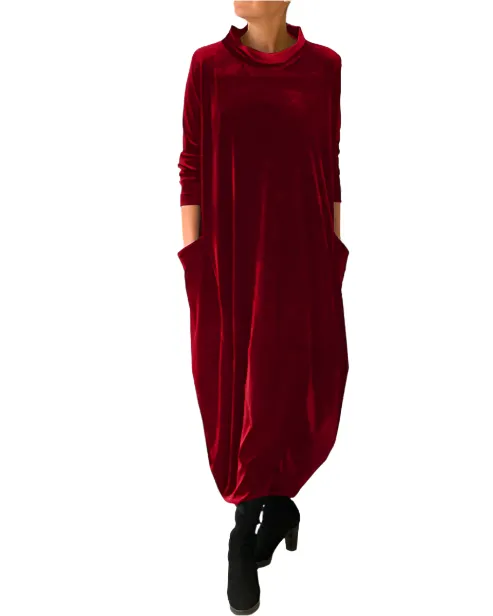 Sofia – Luxurious Velvet Women's Evening Dress