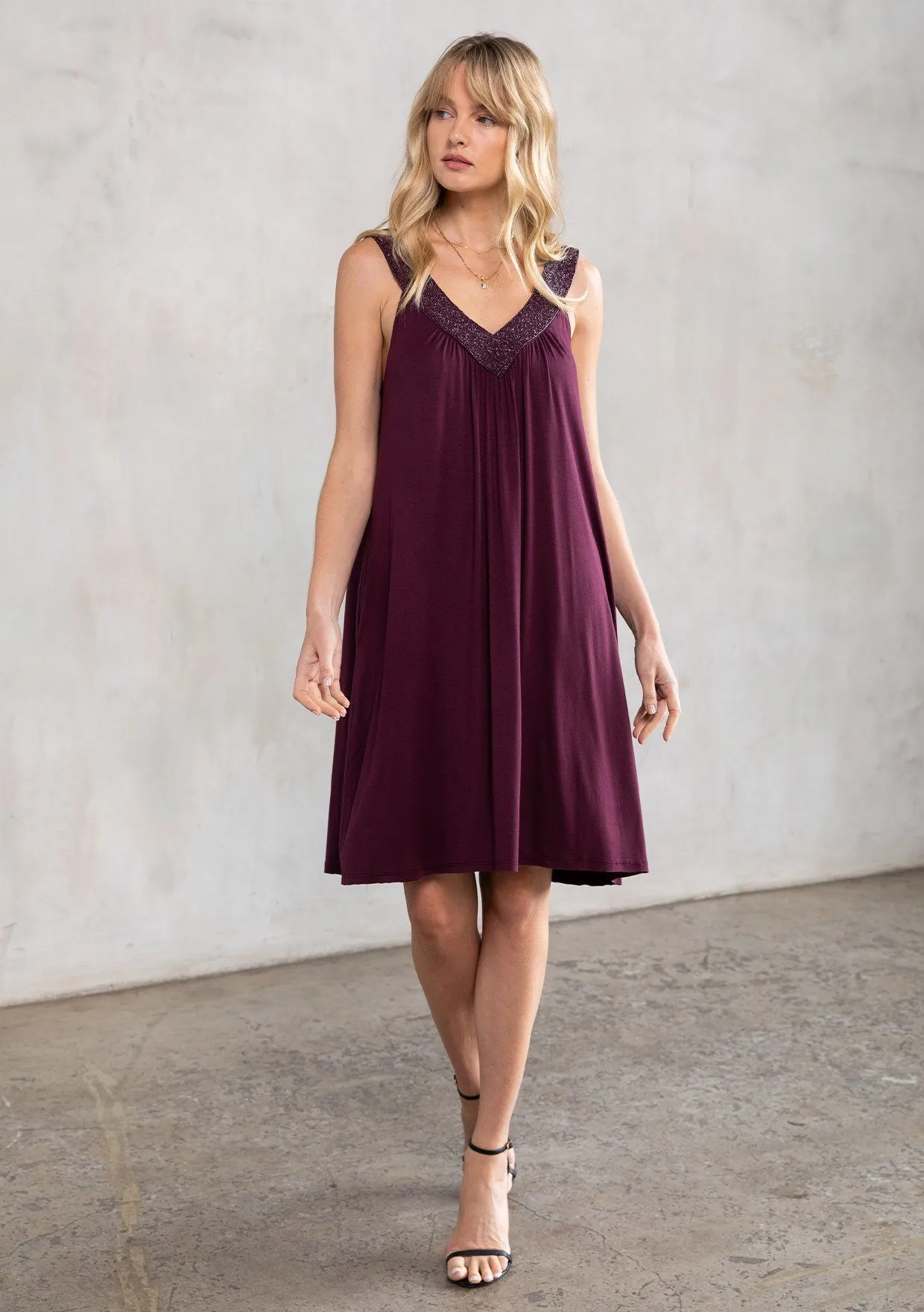 Sparkle Beaded Mini Dress
