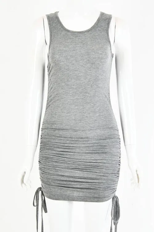 Stunncal Drawstring Sleeveless Mini Dress