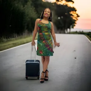 Sultry Lattice Back Dress