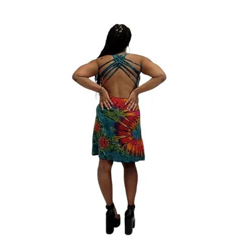 Sultry Lattice Back Dress