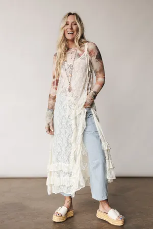 Sweet Perfection Layering Maxi Dress - Cream