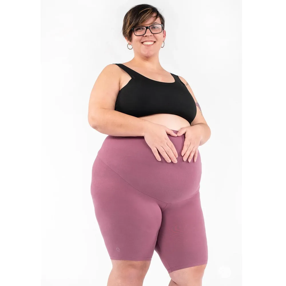 SweetLegs Maternity Biker Shorts (Dahlia) - FINAL SALE