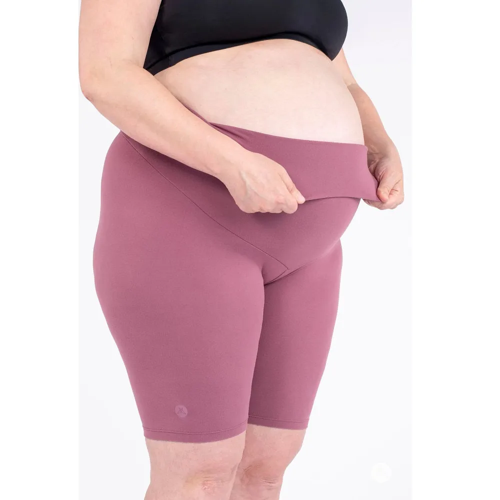 SweetLegs Maternity Biker Shorts (Dahlia) - FINAL SALE
