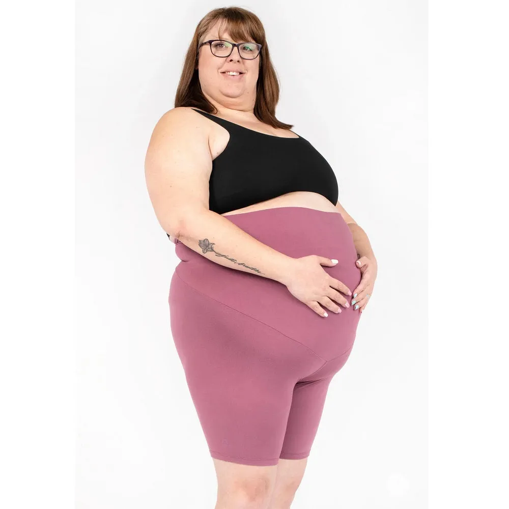 SweetLegs Maternity Biker Shorts (Dahlia) - FINAL SALE