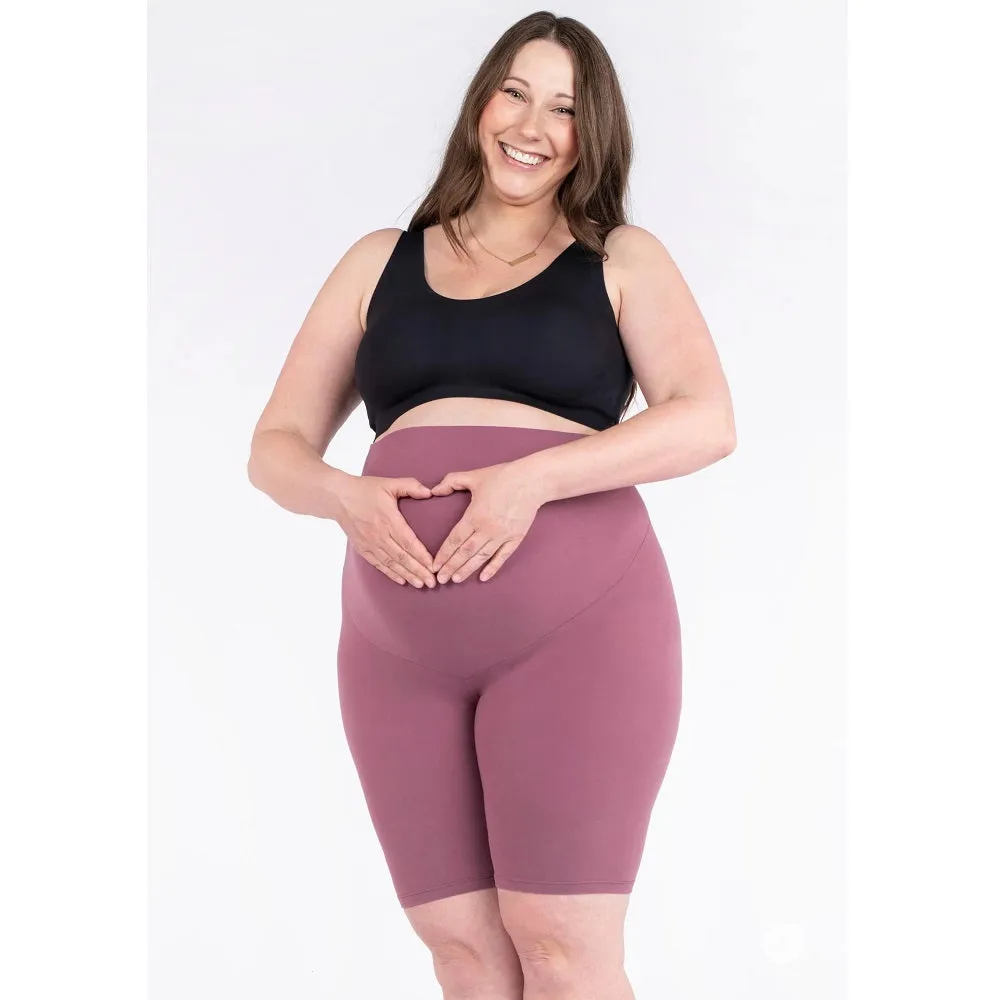 SweetLegs Maternity Biker Shorts (Dahlia) - FINAL SALE