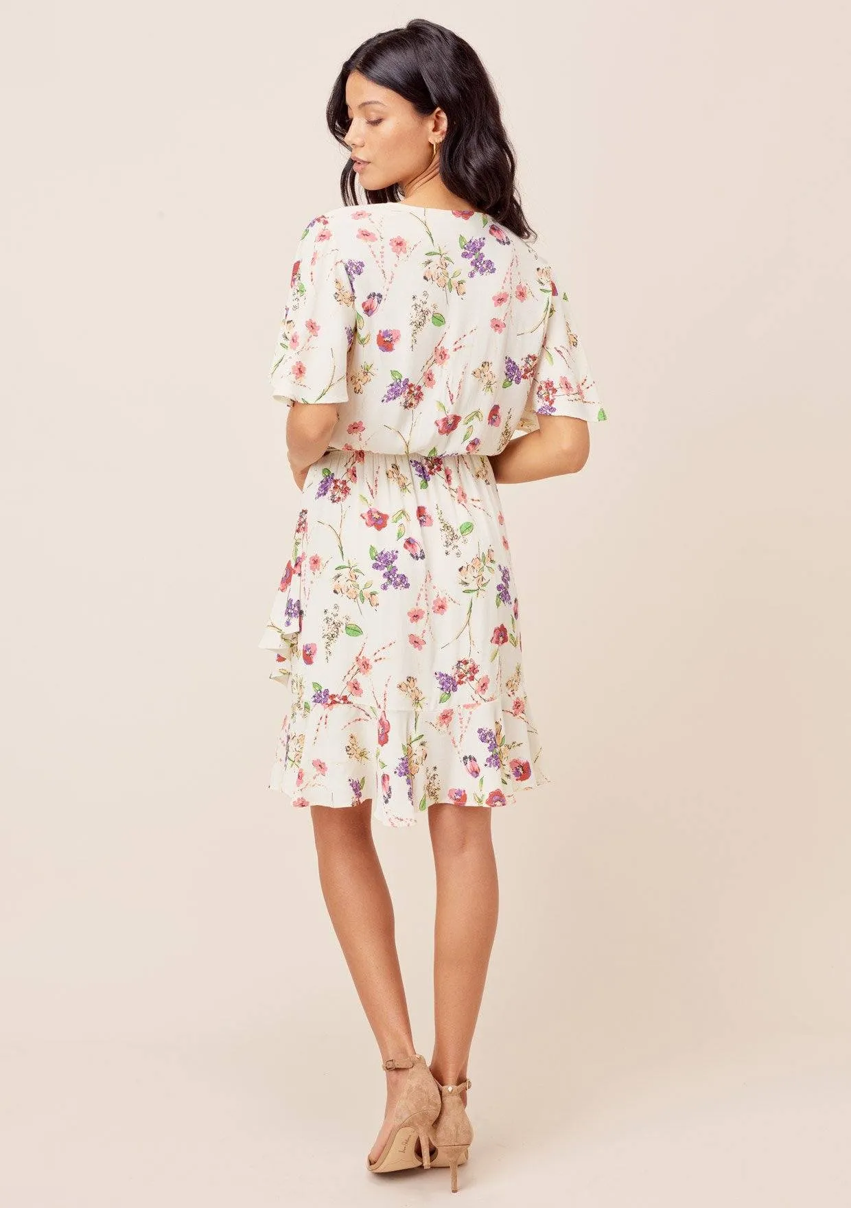 Tasha Flutter Sleeve Mini Dress