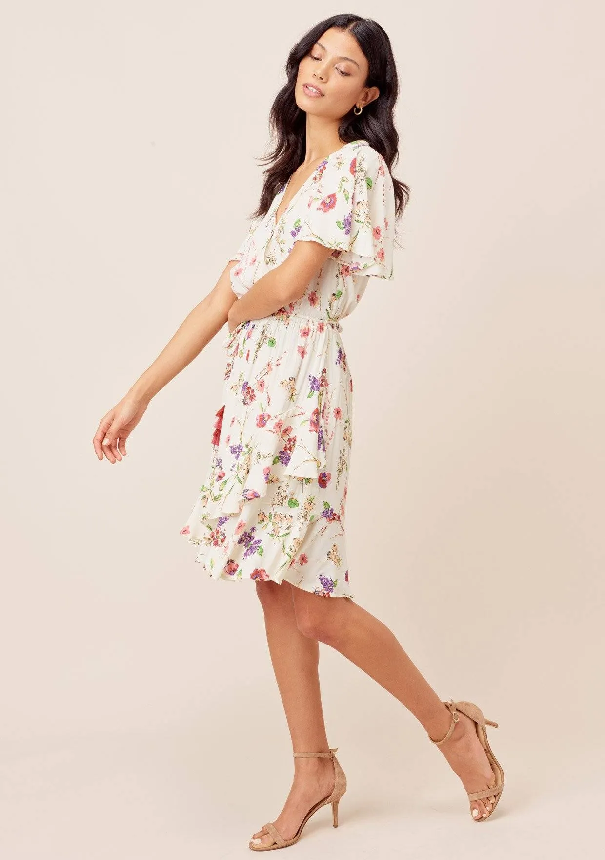 Tasha Flutter Sleeve Mini Dress