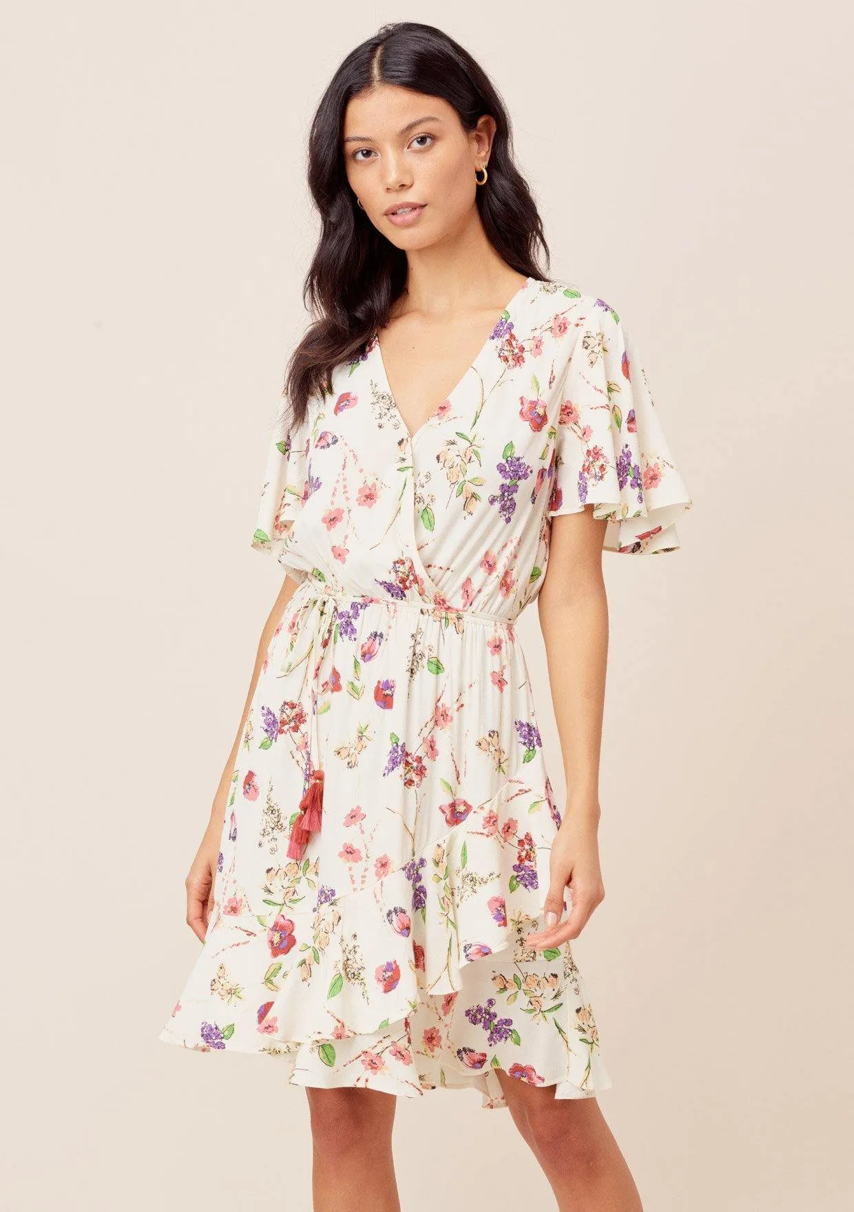 Tasha Flutter Sleeve Mini Dress
