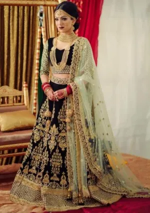 Traditional Indian Velvet lehenga choli 2019 # B1967