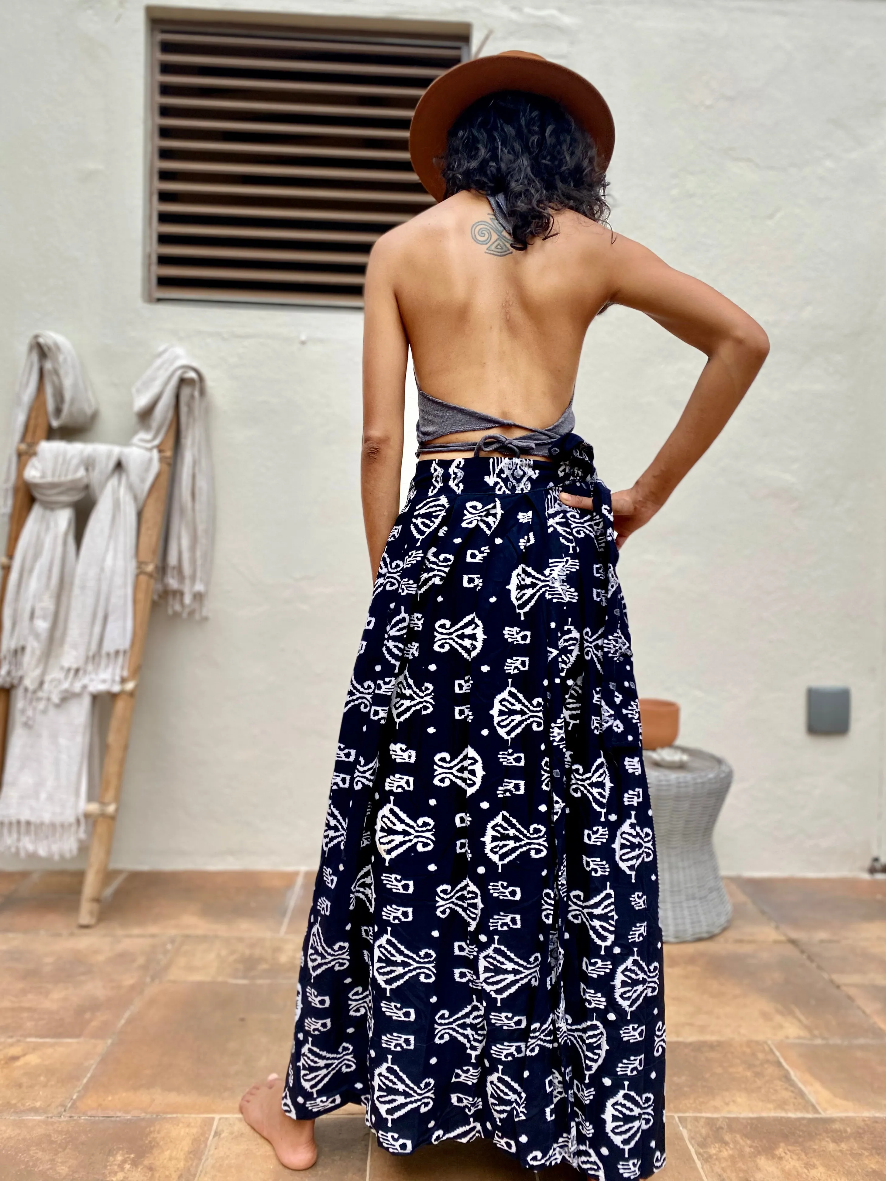 Tribu Navy Blue | Skirt & Wrap Dress