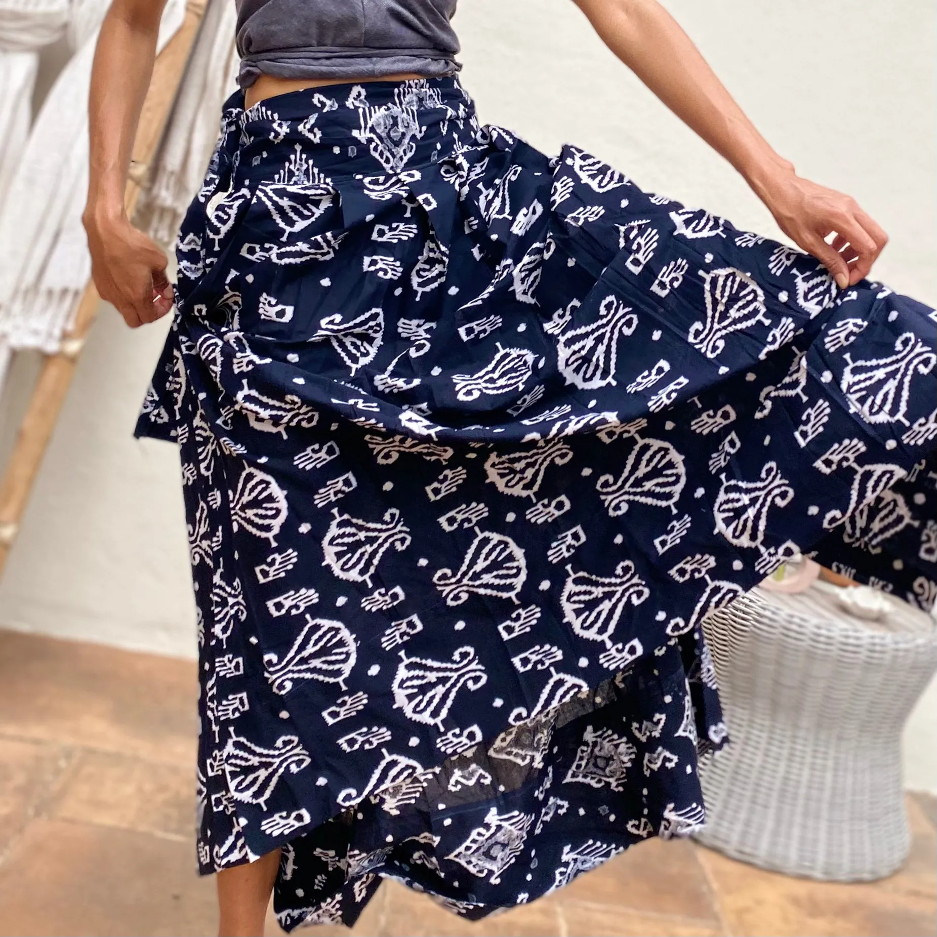 Tribu Navy Blue | Skirt & Wrap Dress