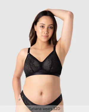 True Luxe Multifit Nursing Bra - Black