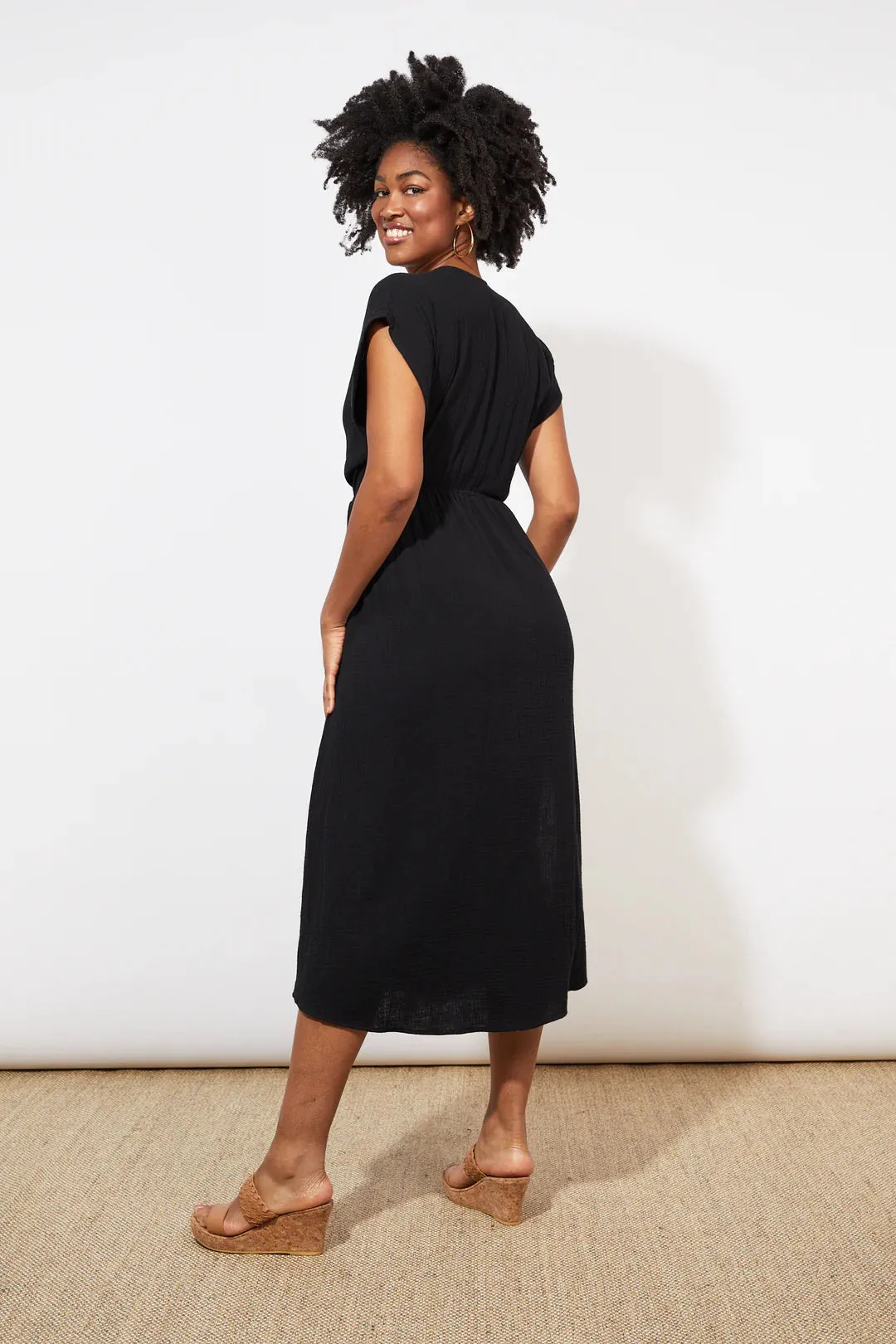 Tulum Wrap Dress - Jet